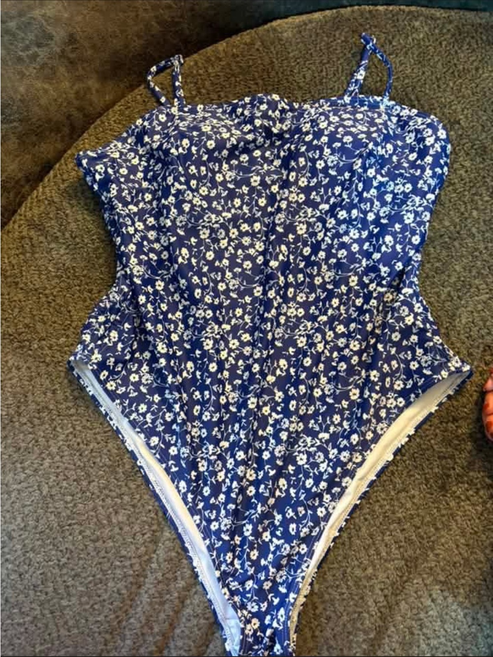 Women's Blue Floral One-Piece Swimsuit